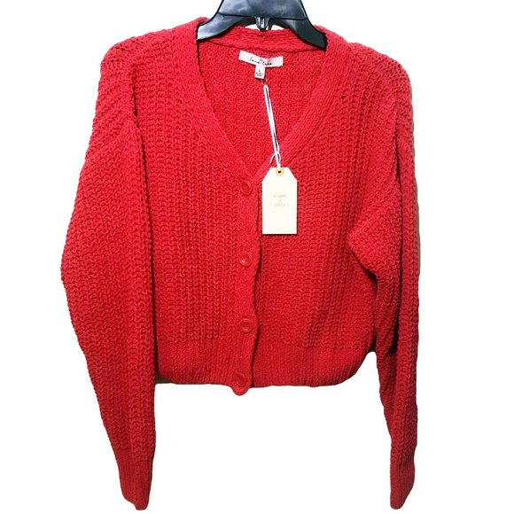 Love Tree Sweaters - SOLD 🔥Love Tree Red Comfy Cropped Knit Sweater L